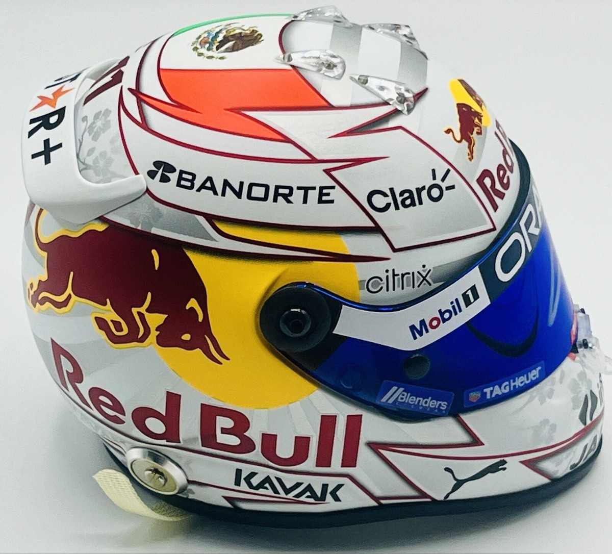 F1, SERGIO PEREZ ORIGINAL signed 1/2 SCHUBERTH mini helmet JAPAN