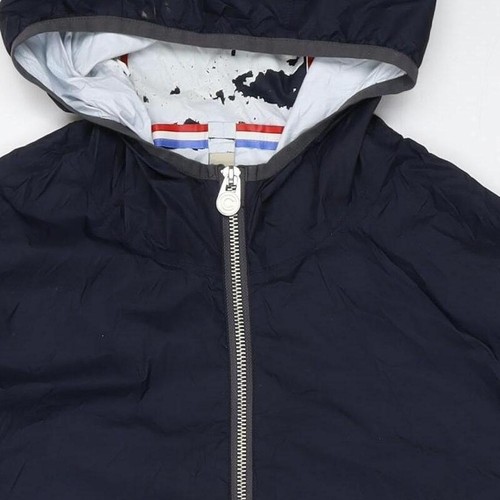 Colmar Men's Blue Windbreaker Jacket, Size 44, Hooded, Casual - Picture 9 of 12