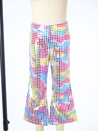 Pantalones acampanados de lentejuelas brillantes de cintura elástica para niños niñas - Imagen 79 de 97