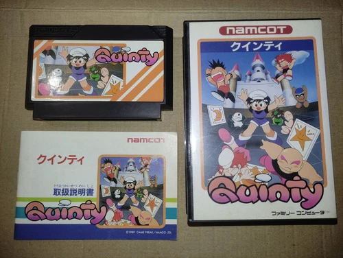 Quinty Nintendo Famicom, box + manual, tested working