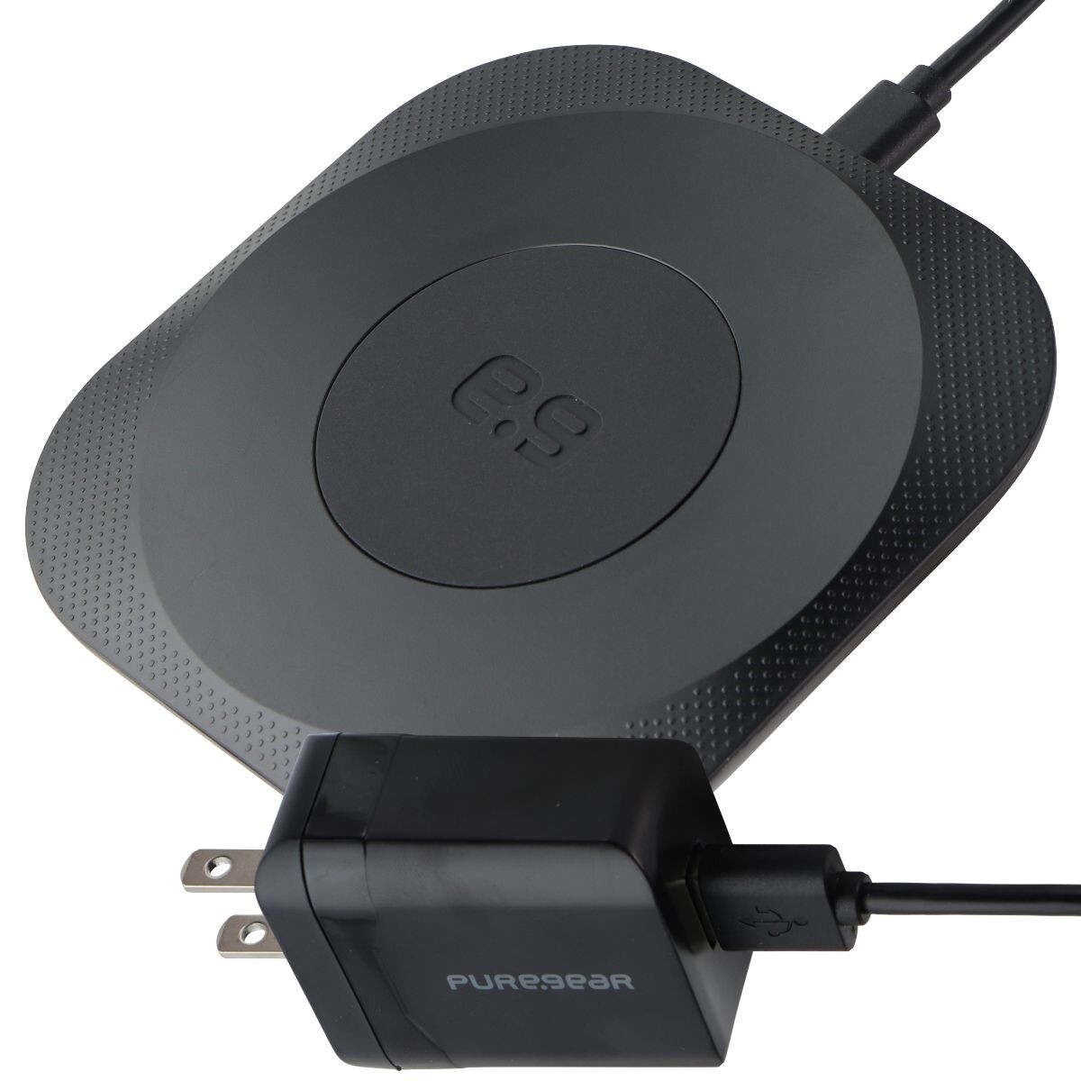 Pure Gear 15W Wireless Charging Pad for Qi Enabled Devices Black