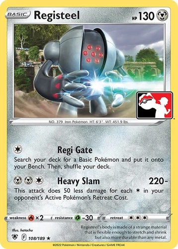 Registeel 108/189 Prize Pack Series Cards