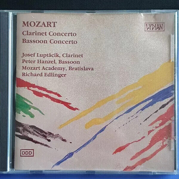 Mozart: Clarinet Concerto / Bassoon Concerto CD Luptacik, Hanzel, Edlinger