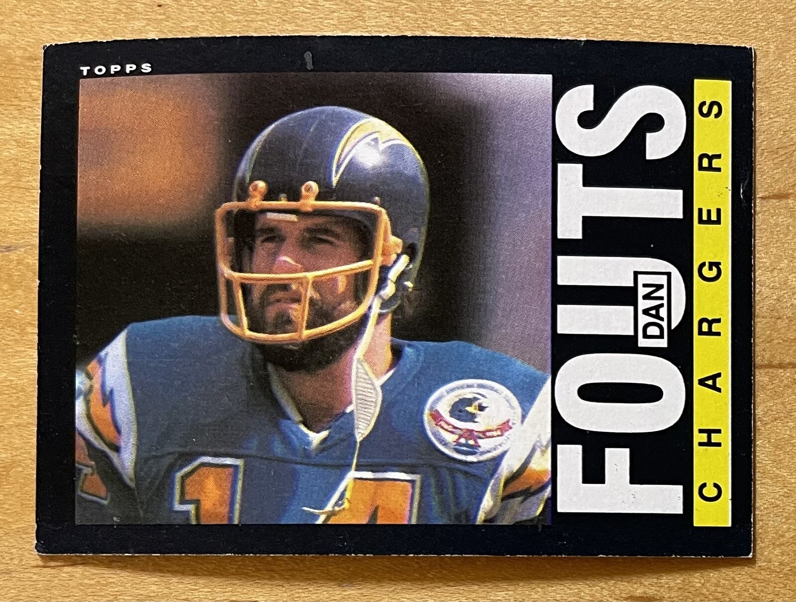 Dan Fouts 1985 Topps Football #372 San Diego Chargers EX