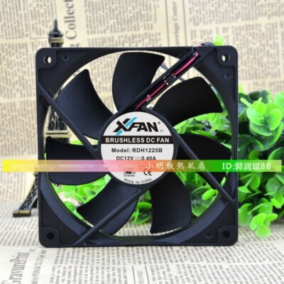 1 pcs RUILIAN  12cm 12v 0.40A 12025 RDH1225B computer case power large air fan #