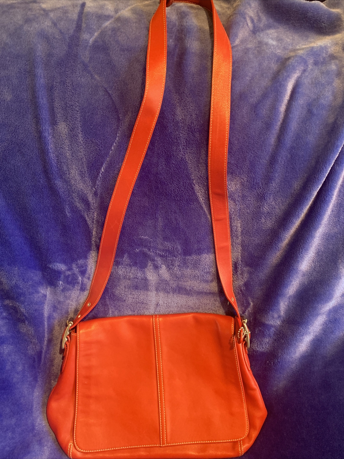 coach red leather crossbody bag Gem