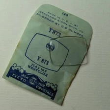 Germanow-Simon (GS) Wrist Watch Crystal- Y873 - Westclox 25.6 x 19.8 - NOS