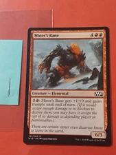 2014 Magic The Gathering Magic 2015 #157 Miner's Bane, C, NF, Red, cd1
