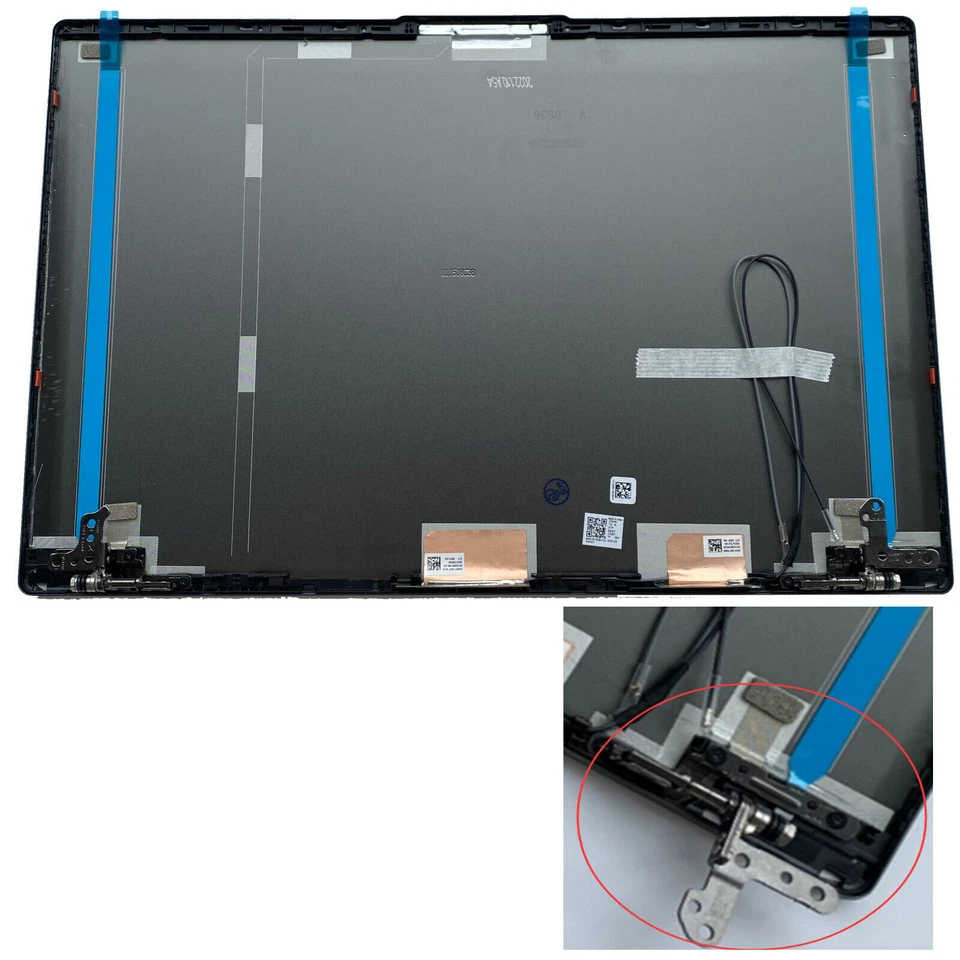 Tampa traseira dobradiças moldura dobradiça tampa para Lenovo ideapad 5 15IIL05 15ARE05 15ITL05 - Imagem 2 de 4