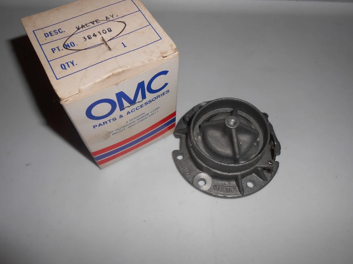 384108 NEW GENUINE OEM JOHNSON EVINRUDE OMC VALVE ASSY 0384108 LOT  