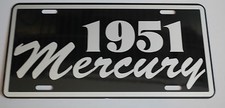 Metal License Plate 1951 51 Mercury Merc Monterey Montclair Convertible Wagon