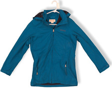 Regatta Women's Blue Long Sleeve Pockets Hooded Full-Zip Jacket Size 42