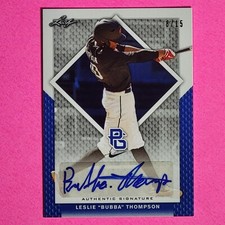 Leslie Bubba Thompson 2016 Leaf Perfect Game Blue #d/15 NIKE All-American Auto