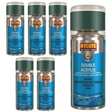 Hycote Colour Spray Paint XDRV302 Rover British Racing Green (Metallic)150ml x6