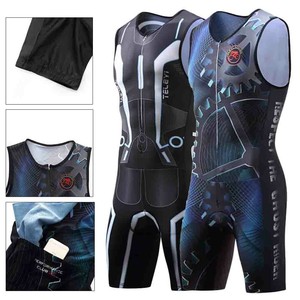 Download Men's Cycling Skinsuit Sleeveless Triathlon Trisuit 3 ...