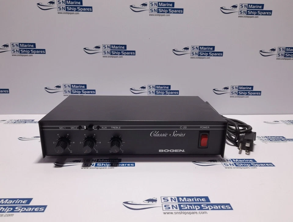 Bogen C20 Classic Series Amplifier Out 20W 3 Input 1Mic, 1Tel, 1Mic/Aux 7800722 - Image 2 of 4