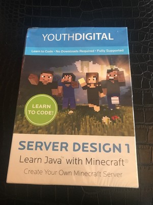 Brand New SEALED software YouthDigital Server Design 1 learn Java MINECRAFT