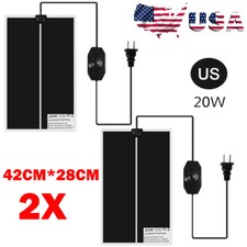 2x 20W 42 28CM Pet Reptile Heater Under Tank Heating Pad Aquarium Lizard Mat NEW