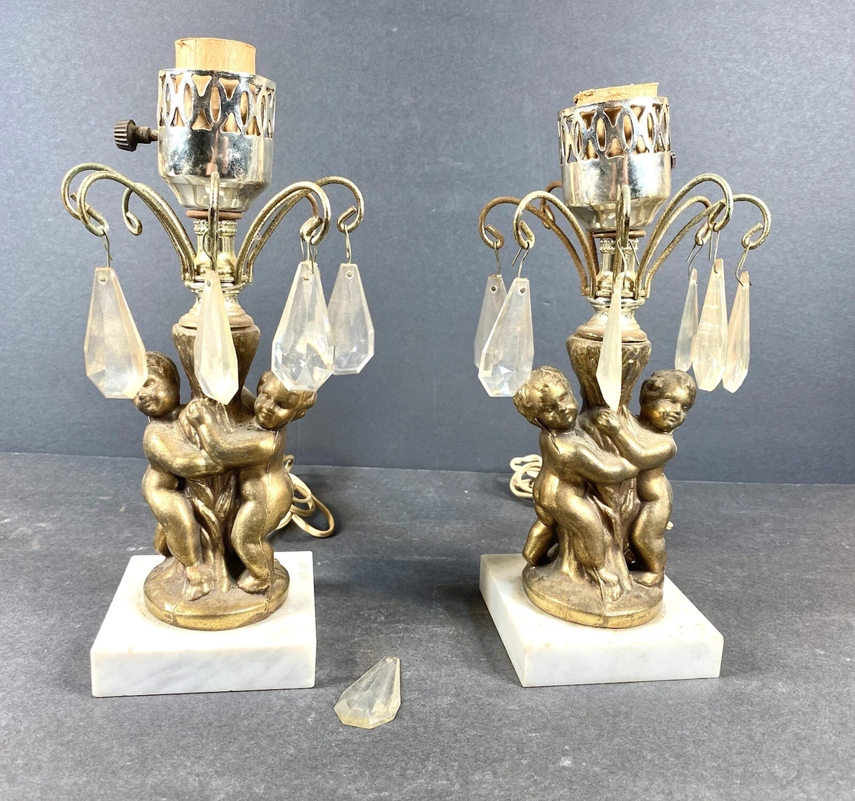 Antique outlet lamp set
