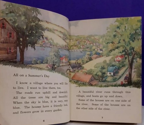 VINTAGE CHILDREN'S TEXTBOOK-THE NEW FRIENDLY VILLAGE-Hardcover-1948 - Picture 10 of 21