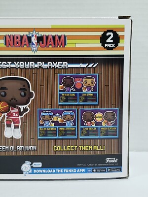 CLYDE DREXLER & HAKEEM OLAJUWON Funko POP! NBA JAM 8-BIT