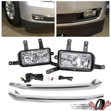 For 2015-2020 Chevy Suburban/Tahoe Fog Lights Bumper Lamps w/Trim Switch Pair