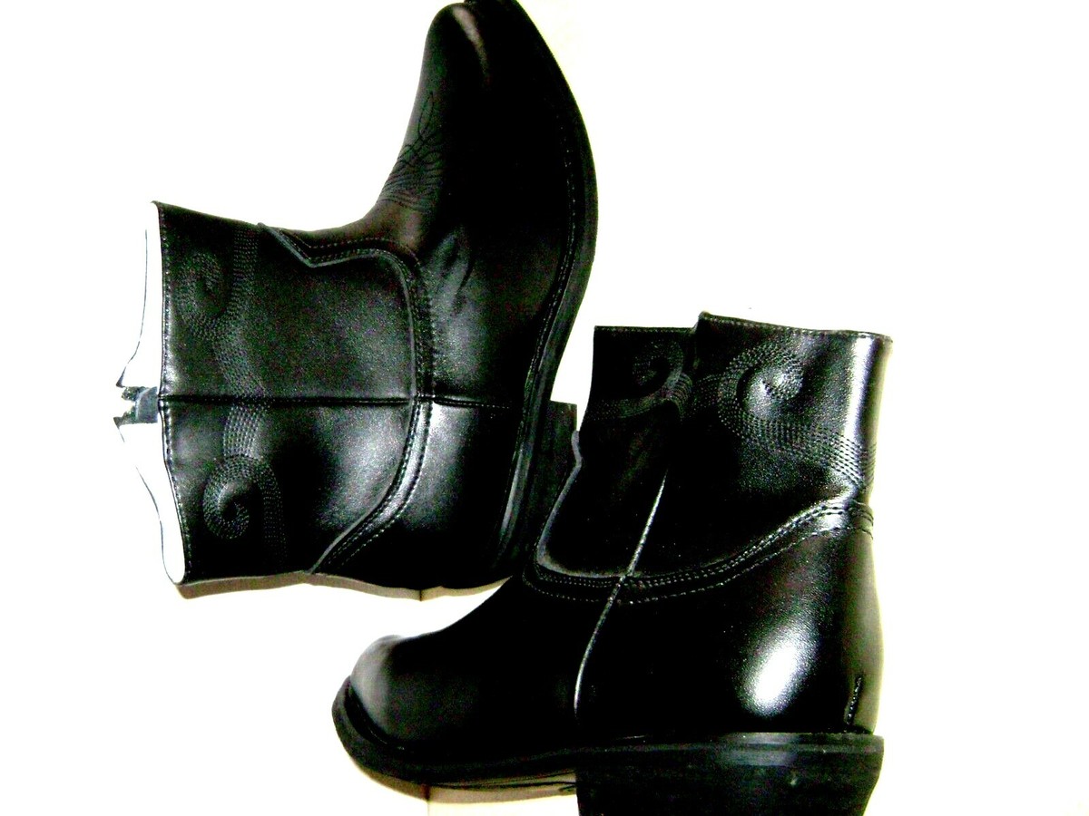 Vintage Saddle Tramp Men\'s Leather Ankle Boots Size 13w Saddle Tramp Mens Boots Sz 8.5 Brown Embroidered Leather  main image 2