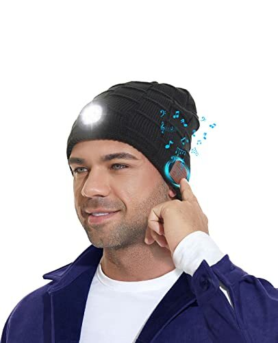 Bluetooth Beanie Hat with Light 