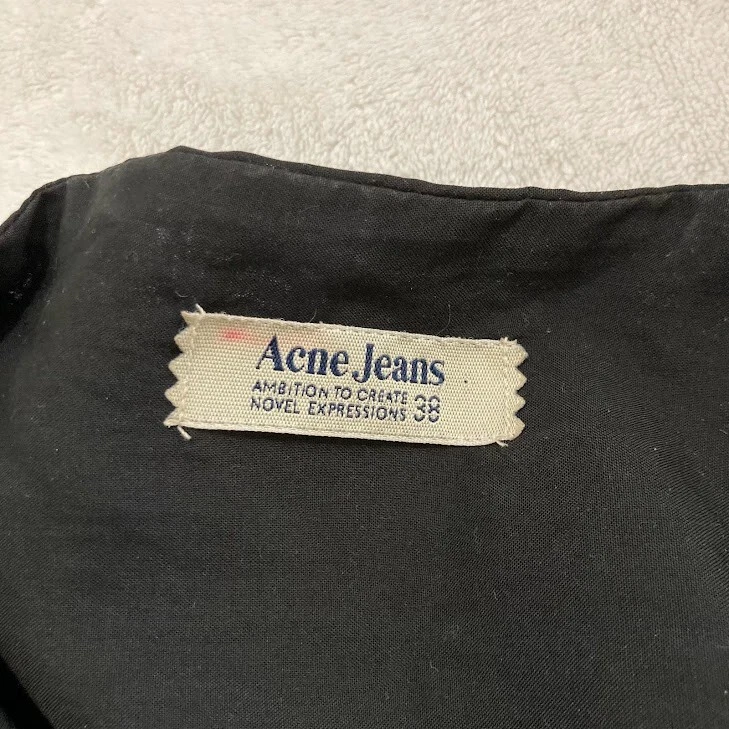 Acne Studios Camicia Abito Donna 38 6 Nero Abbottonato