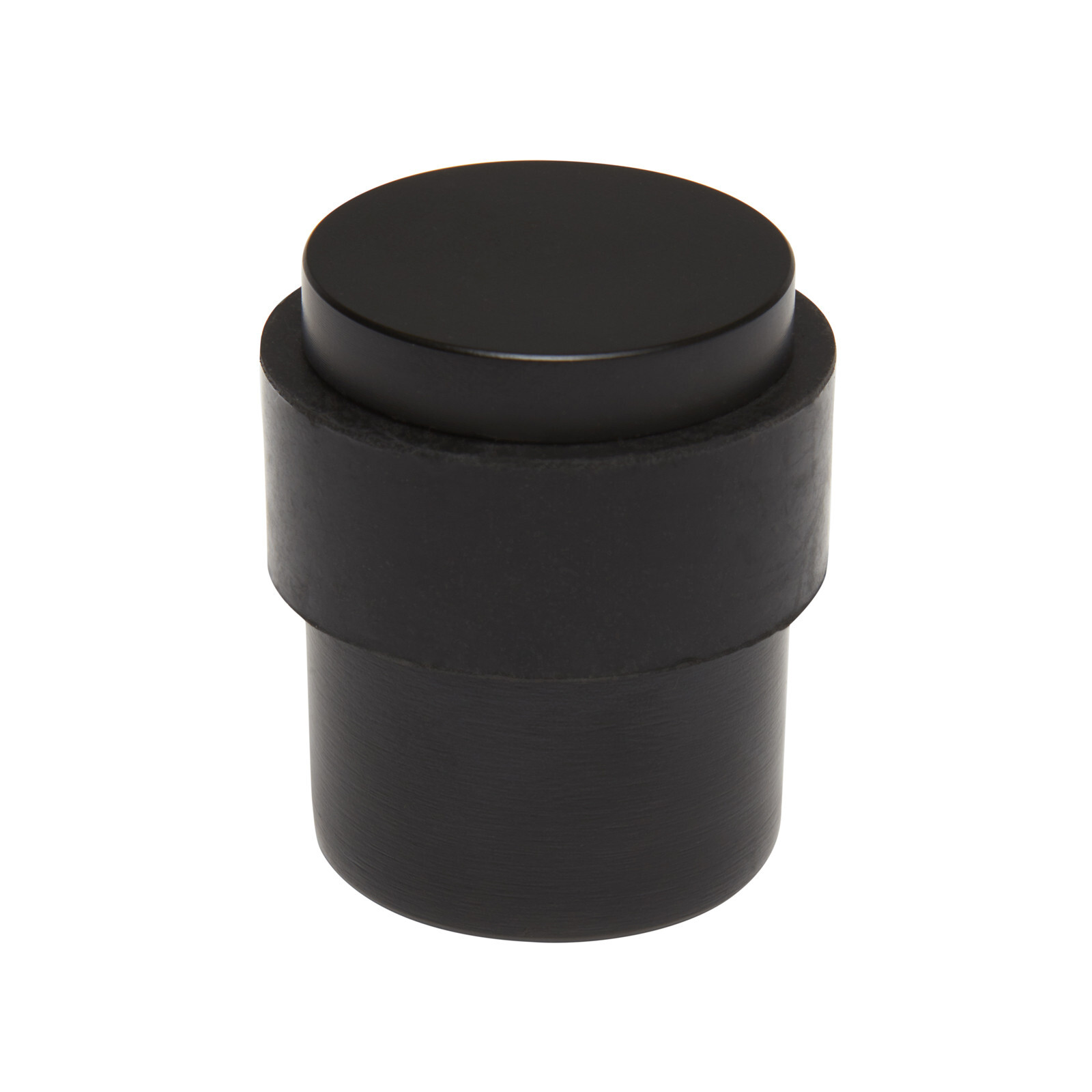 Matte Black Door Stop - 30mm with Buffer
