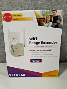 NETGEAR AC1200 Dual Band WIFI Range Extender Wall Plug W/ 2 WIFI Modes +1200mbps