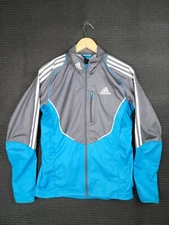 Adidas zip up track jacket active medium trefoil sweatshirt formotion running