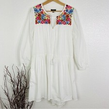 NWOT J. CREW Embroidered Farmers Market Dress White - Small