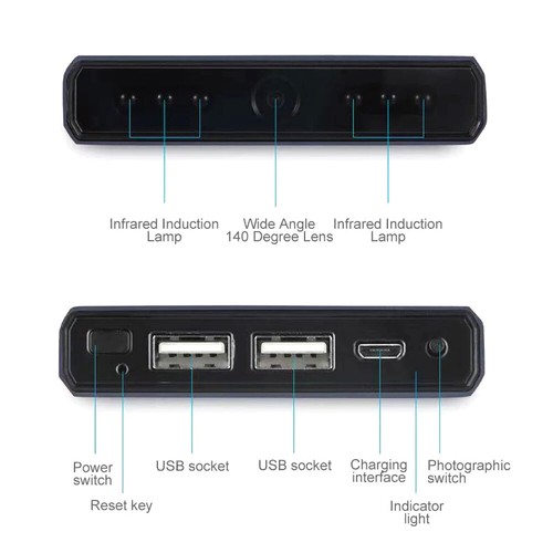 8000mA Power Bank External Battery Mini Wifi Camera HD 1080P Wireless Camera - Photo 16 sur 22