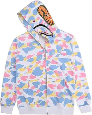 Babe Hoodie Haifisch Kapuzenpullover Jacke für den Winter Mit Reißverschluss