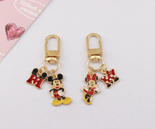 lot 20pcs mickey minnie cartoon mix Keychain Key Chain Girl boy Keyring gift
