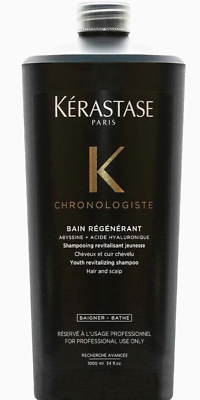 【新品未使用】KERASTASE クロノジストシャンプー1000ml Kerastase Chronologiste Bain Regenerant Shampoo 34oz 1000ml Free