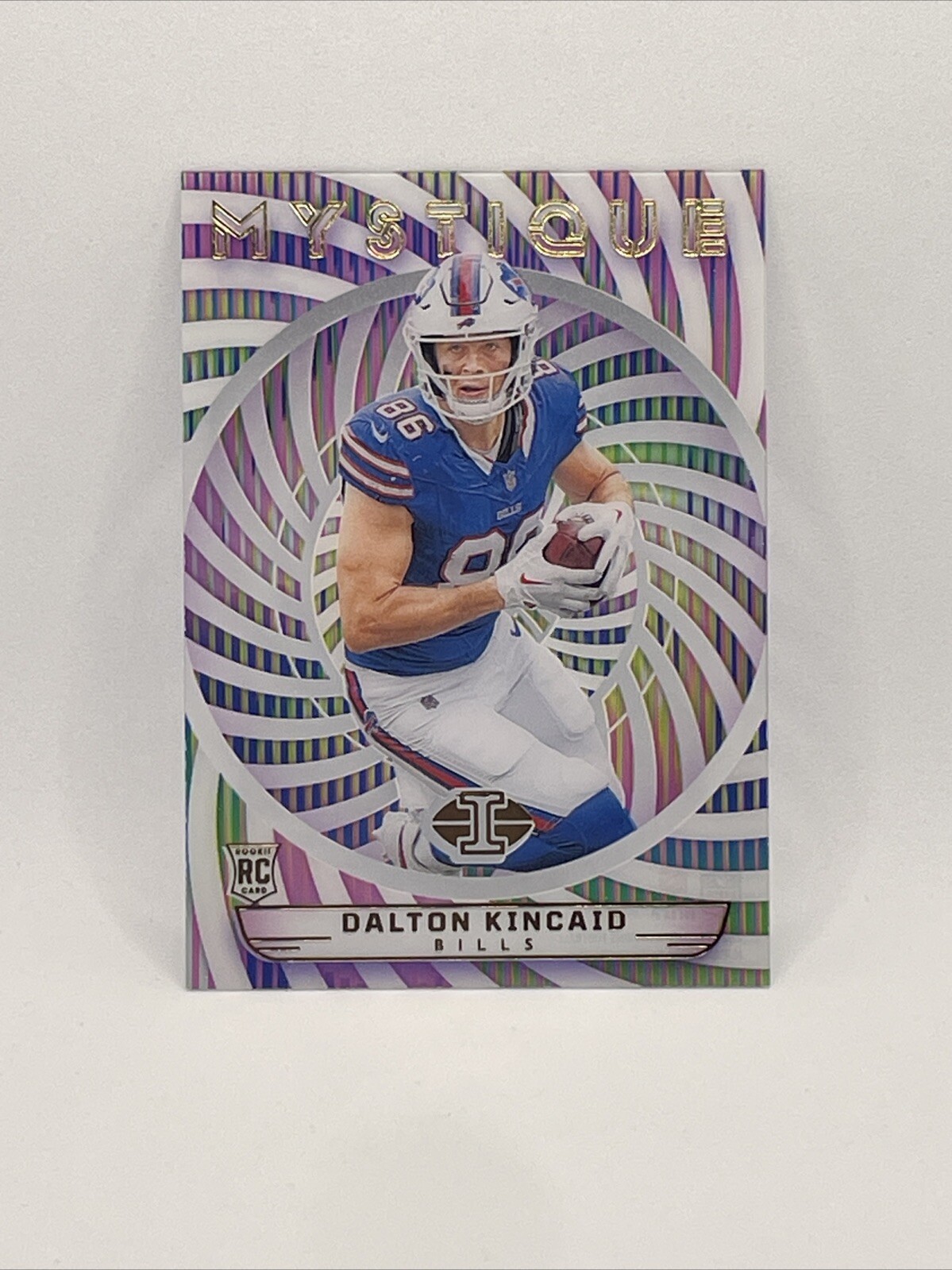 2023 Panini Illusions Dalton Kincaid RC Rainbow Mystique #7 Buffalo Bills