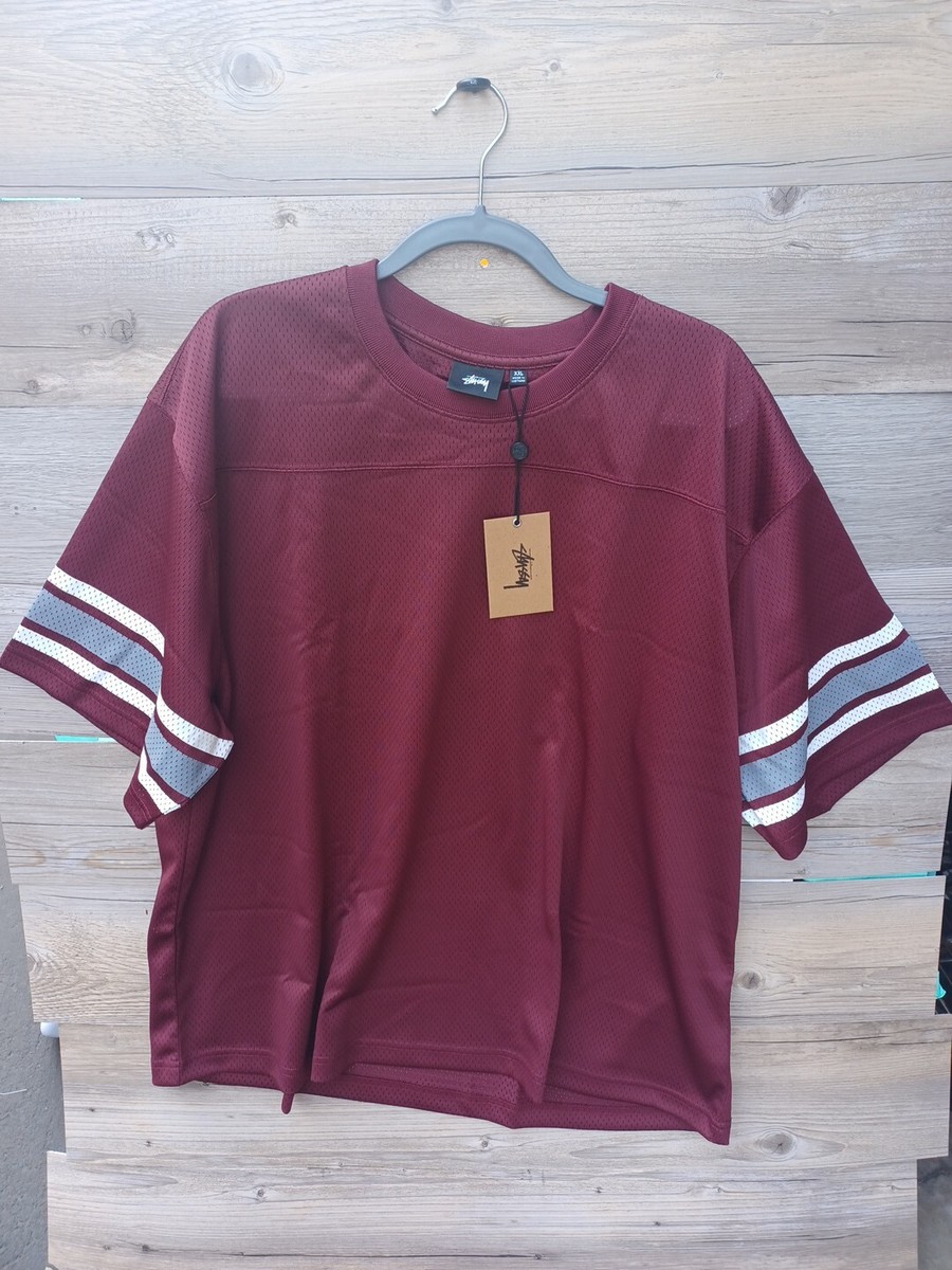Stussy Brand Surfman Sports jersey - Burgundy - XXL #0123 | eBay