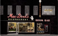 Cleveland OH Mac-Doel’s Restaurant & Drum Bar Exterior View Vintage Postcard