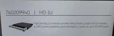Commscope Density 1U modular cassette sliding panel  HD-1U