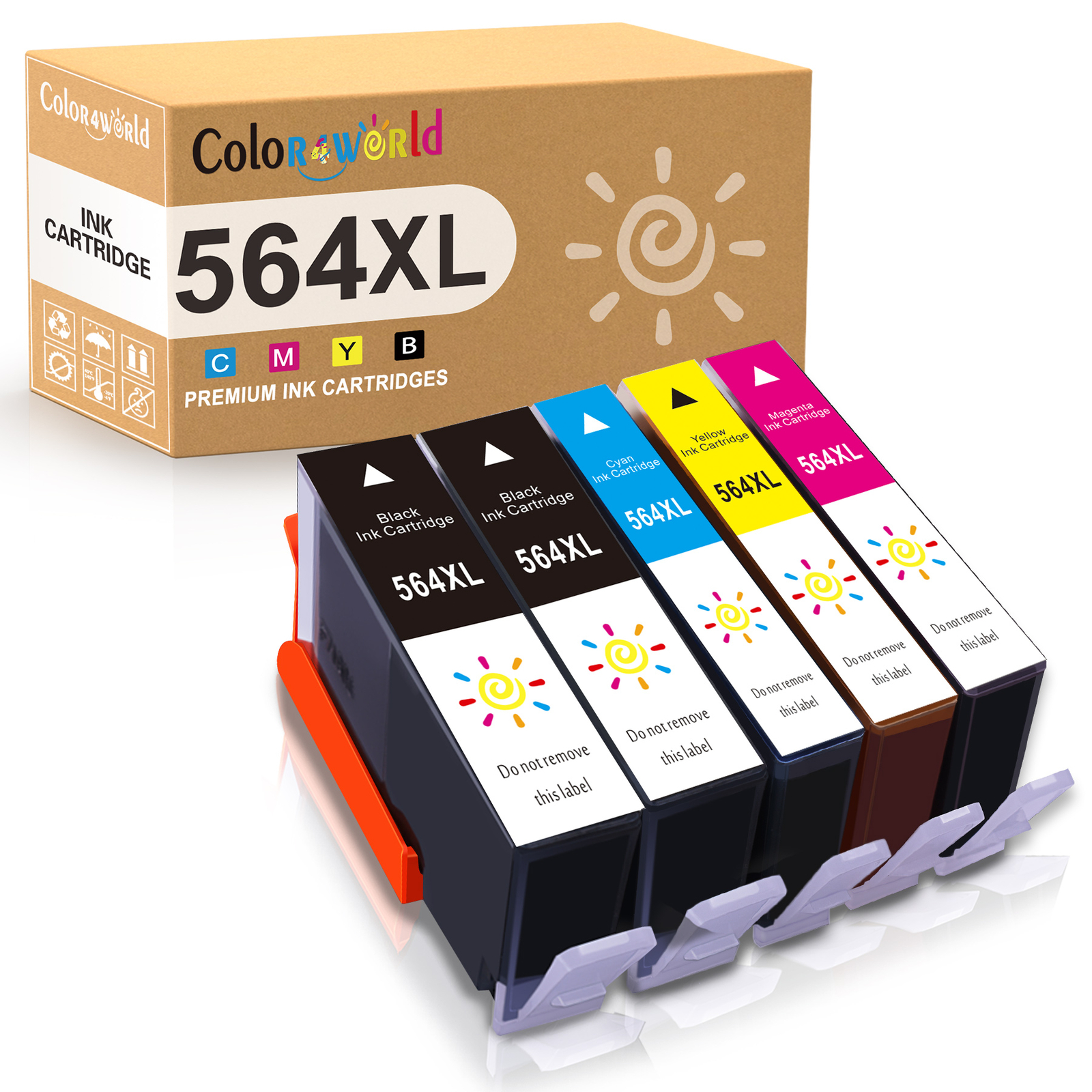5 564XL Ink Cartridge Compatible for HP Deskjet 3520 3521 3522 3524 3526 Printer