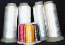 New Four X-LG Cones White Bobbin Thread Machine Embroidery for Brother