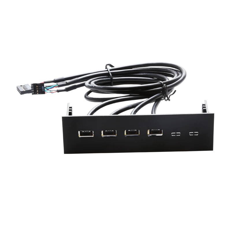 PC Computer Frontpanel mit 4 Ports USB2.0 Ports 60cm USB Kabel 5.25 Frontschacht - Bild 3 von 4