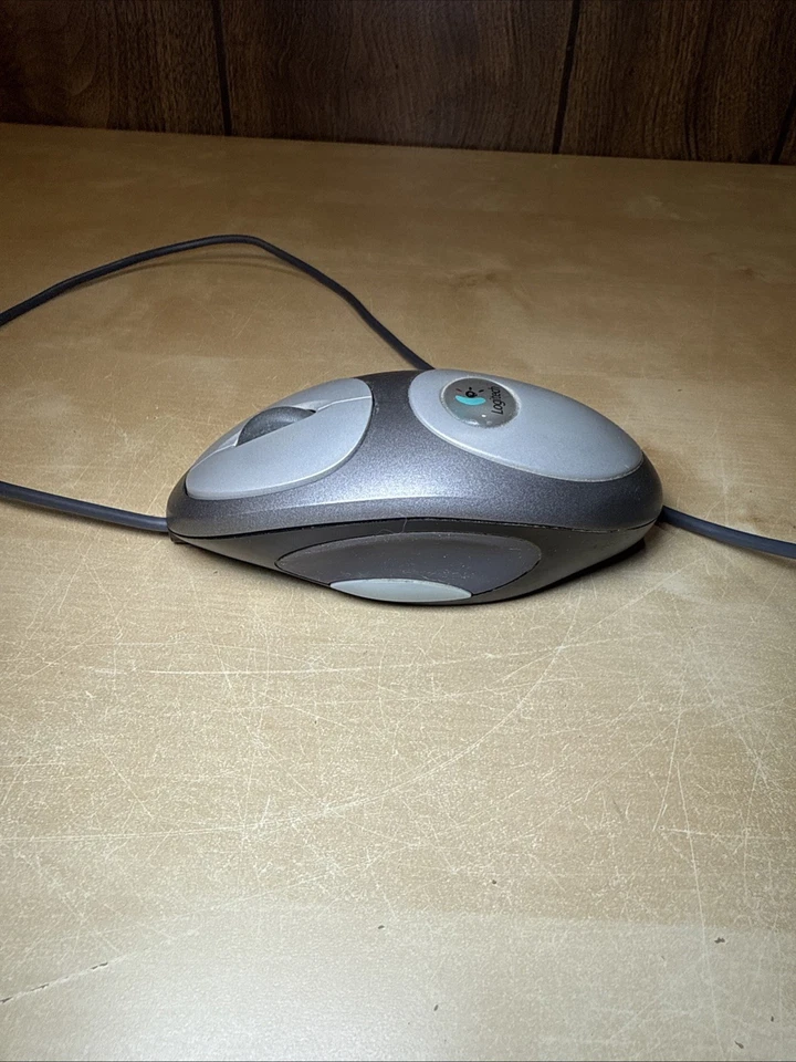 Logitech Mouseman Dual Sensor Optical USB Wheel Mouse M-BL63B Corded - Image 2 of 4