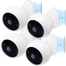Security Cameras Wireless Outdoor Magnetic - 4-Pack Install-Free Indoor Smart...