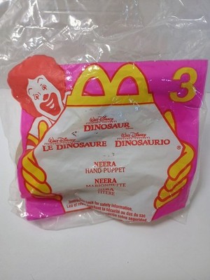 2000 McDonald s  Disney  Dinosaur  Carnotaurus Rubber  Hand Puppet NEW, UNOPENED