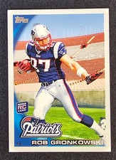 2010 Topps Rob Gronkowski Rookie Card #148 Patriots / Buccaneers. rookie card picture