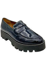 Franco Sarto Women's Balin Platform Loafer Midnight Blue Sky