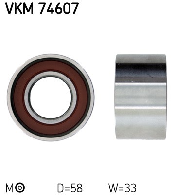Upper SKF SWEDEN VKM 74607 Tensioner Pulley, timing belt for MAZDA